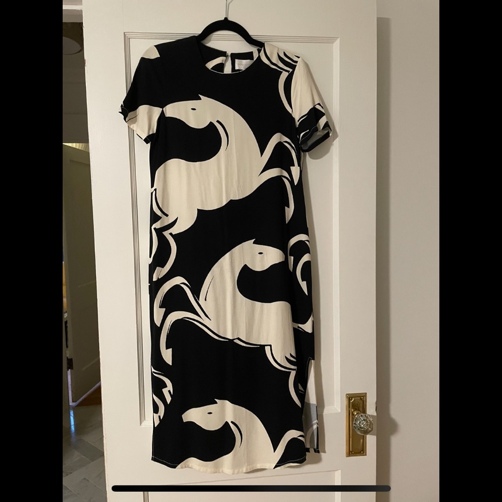 Anthropologie Corey Lynn Calter Caballos Horse Midi Dress Size XS
